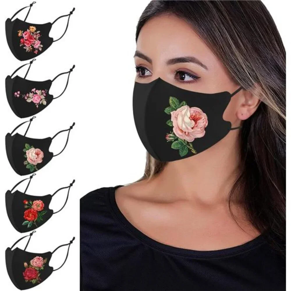 Washable Face Masks, Reusable, Ice Silk Cotton Cloth Masks